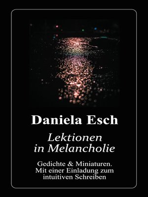 cover image of Lektionen in Melancholie